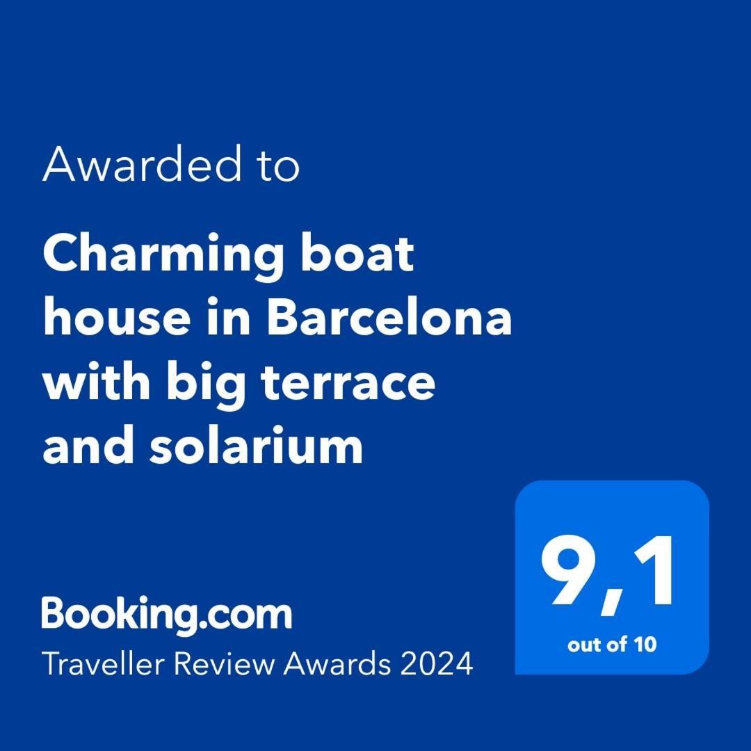 Charming Boat House In Barcelona With Big Terrace And Solarium Hotel Sant Adria de Besos Buitenkant foto